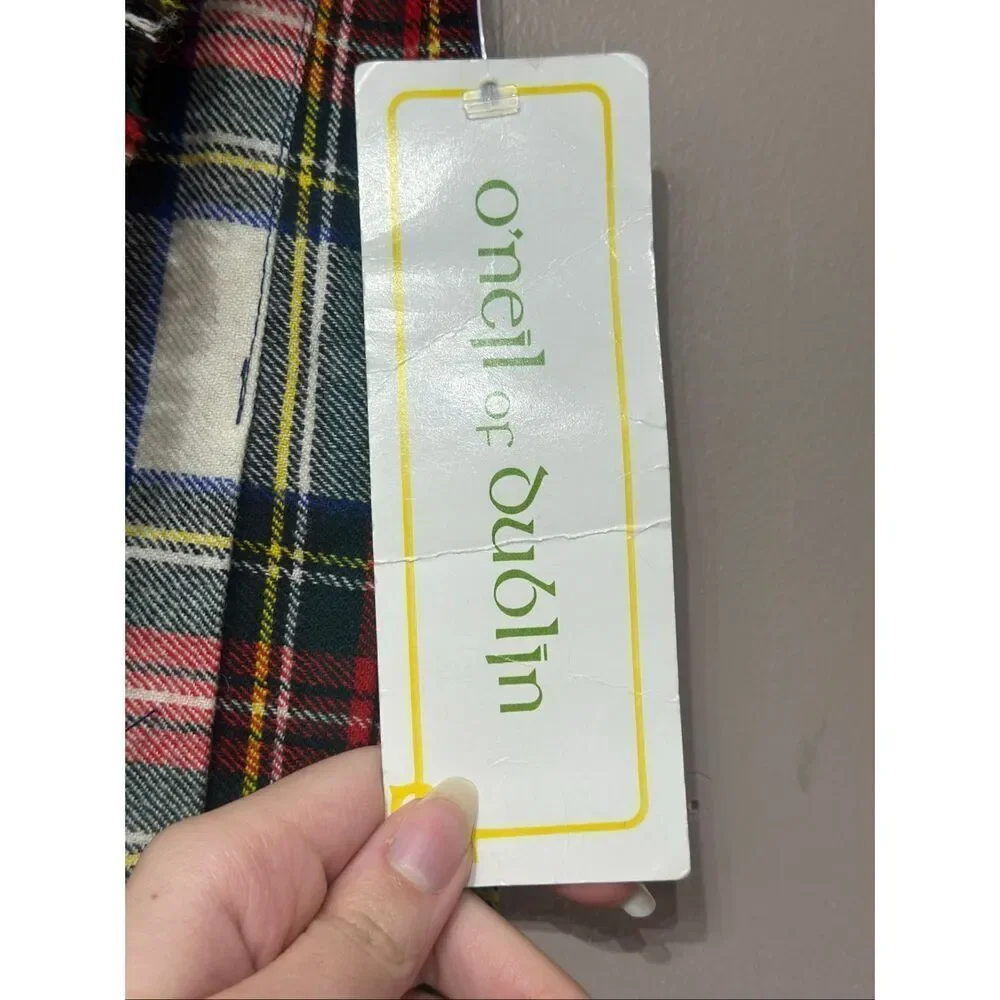 NWT O'neil of Dublin Plaid 100% Pure New Wool Pleated Kilt Women's Size 10